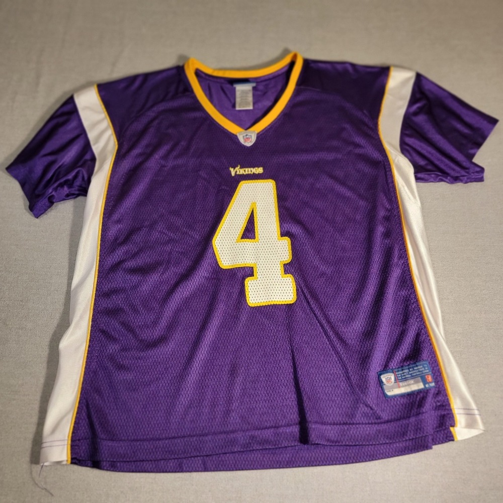 Reebok NFL Jersey Womens 2XL Purple Excellent Brett Favre Minnesota Vikings 794